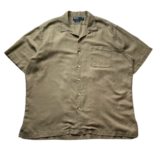 Polo by Ralph Lauren S/SL Open Collar Linen Shirt "Clayton