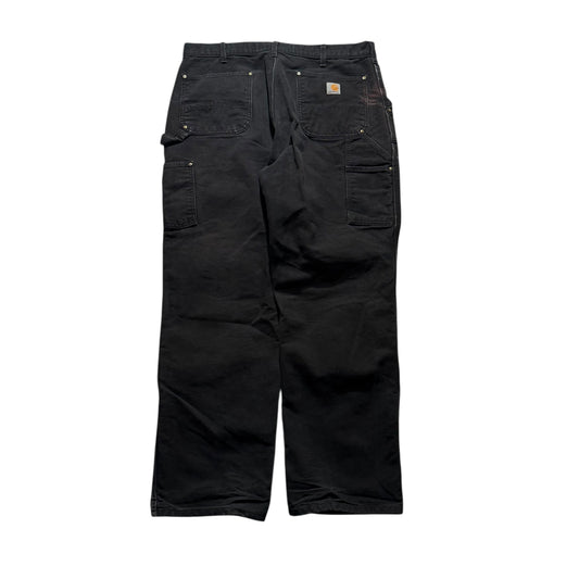 【USED】Carhartt Double Knee Duck Painter Pants Black Made in USA