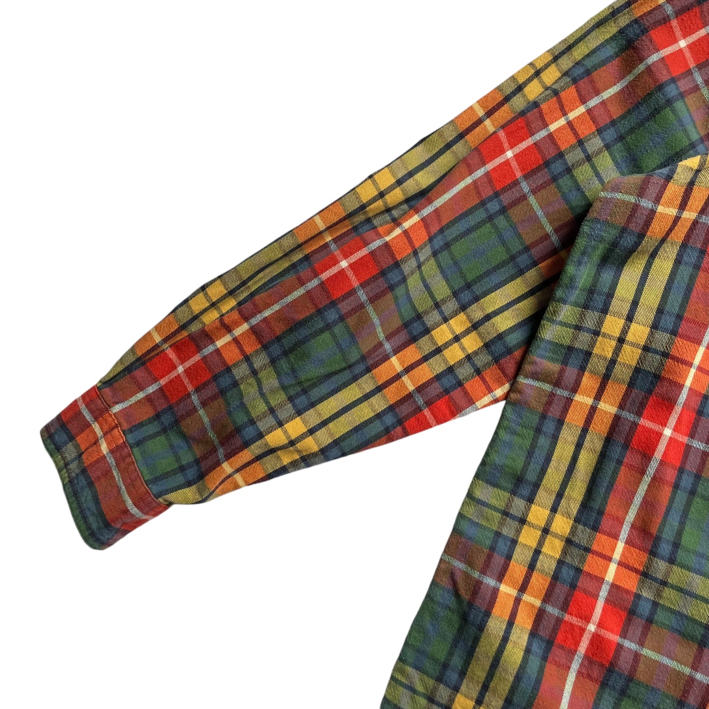 L.L. Bean Multicolor Check L/SL Cotton BD Shirt