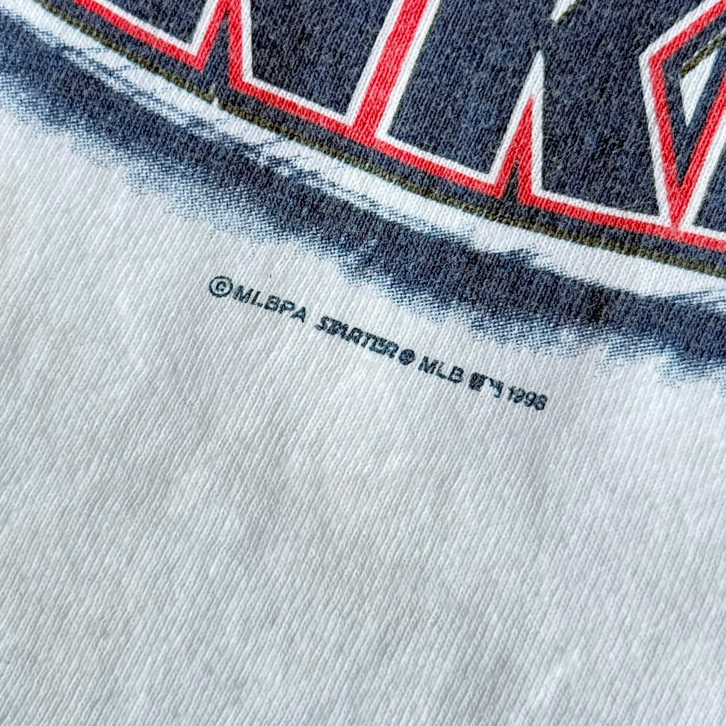 【USED】Starter New York Yankees 1998 World Series S/SL Tee スターター ニューヨークヤンキース 半袖Tシャツ USA製 XLサイズ