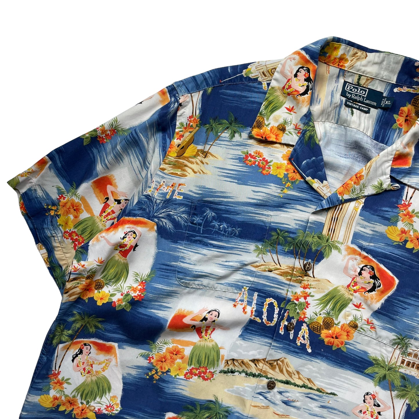 Polo by Ralph Lauren Open Collar Shirt "Vintage Camp”