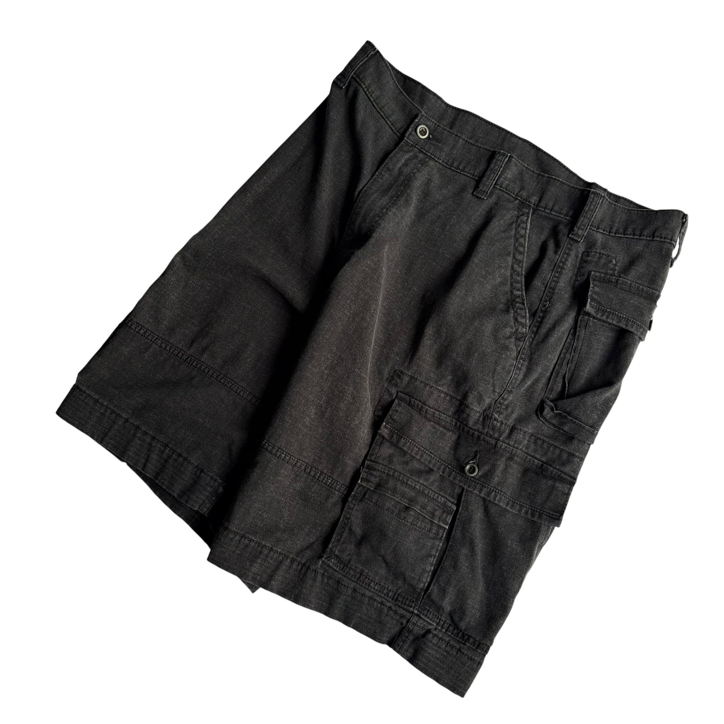 【USED】LEVI'S リーバイス BLACK DENIM CARGO SHORTS カーゴショーツ ハーフパンツ ブラックデニム W36