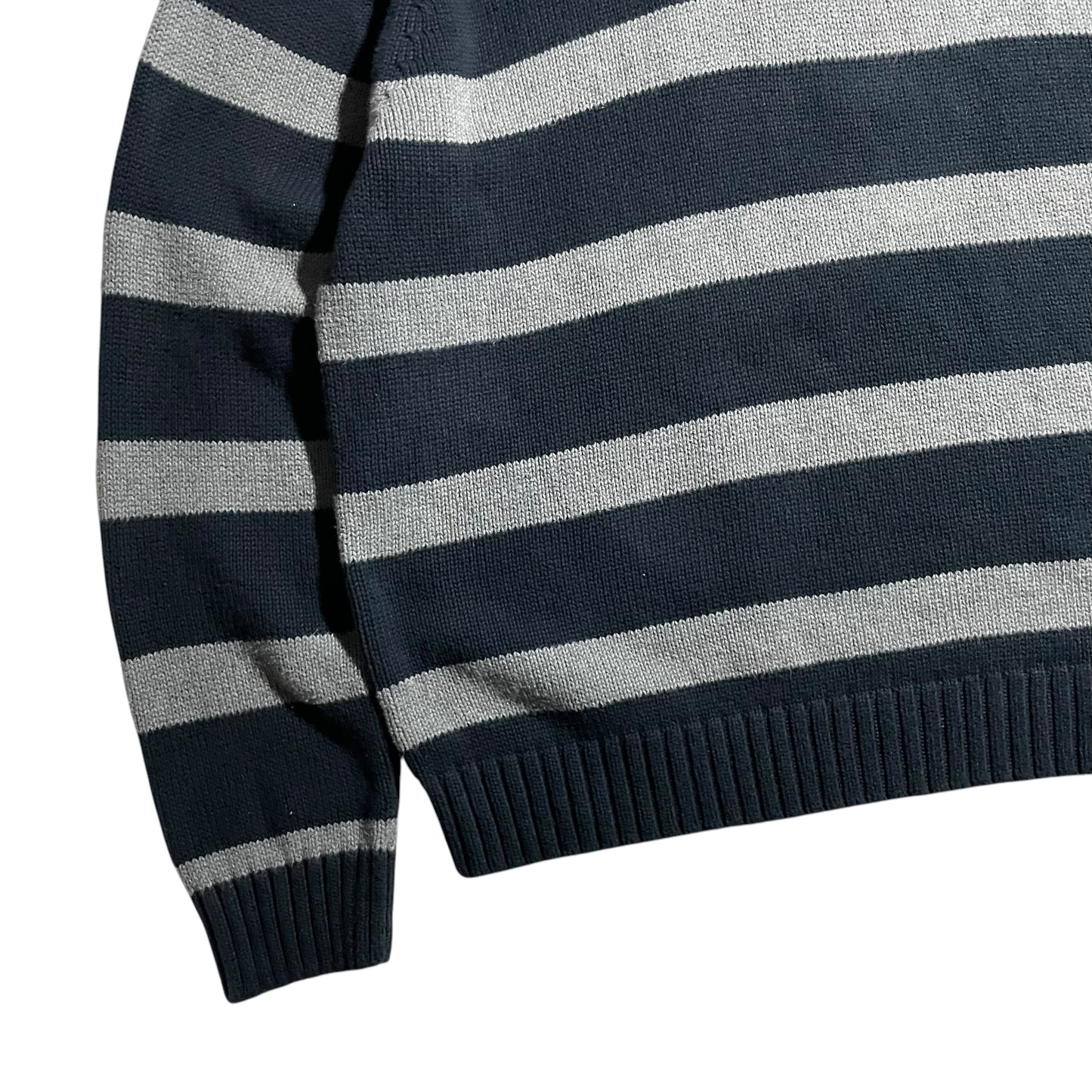 【USED】Chaps Half Zip Border Sweater