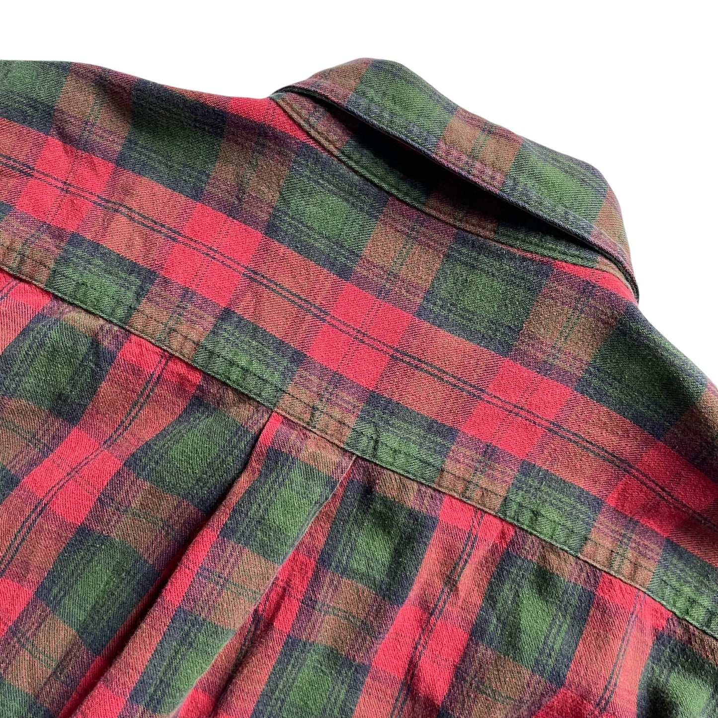 L.L. Bean Cotton Check L/SL Flannel BD Shirt