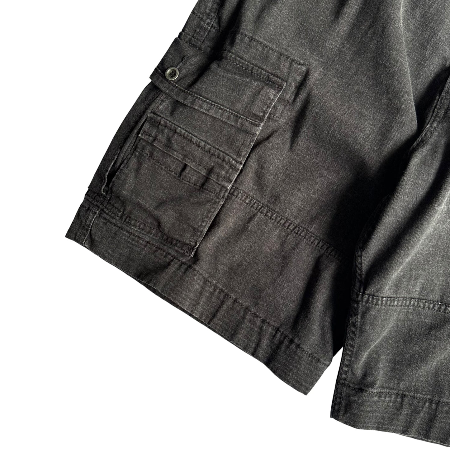 【USED】LEVI'S リーバイス BLACK DENIM CARGO SHORTS カーゴショーツ ハーフパンツ ブラックデニム W36