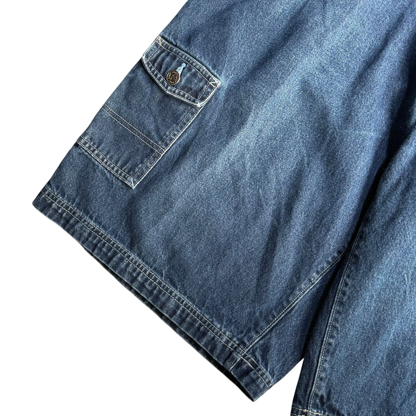 【USED】SOHK School of Hard Knocks スクールオブハードノックス Denim Painter Shorts バギーパンツ ショーツ  38インチ