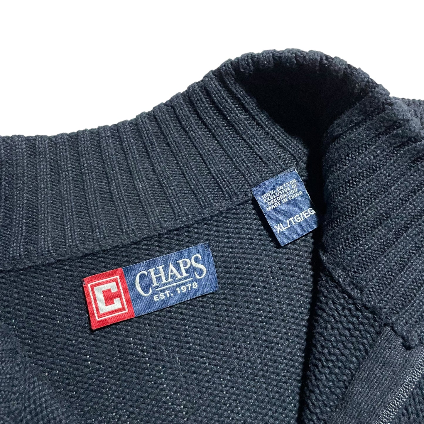 【USED】Chaps Half Zip Sweater