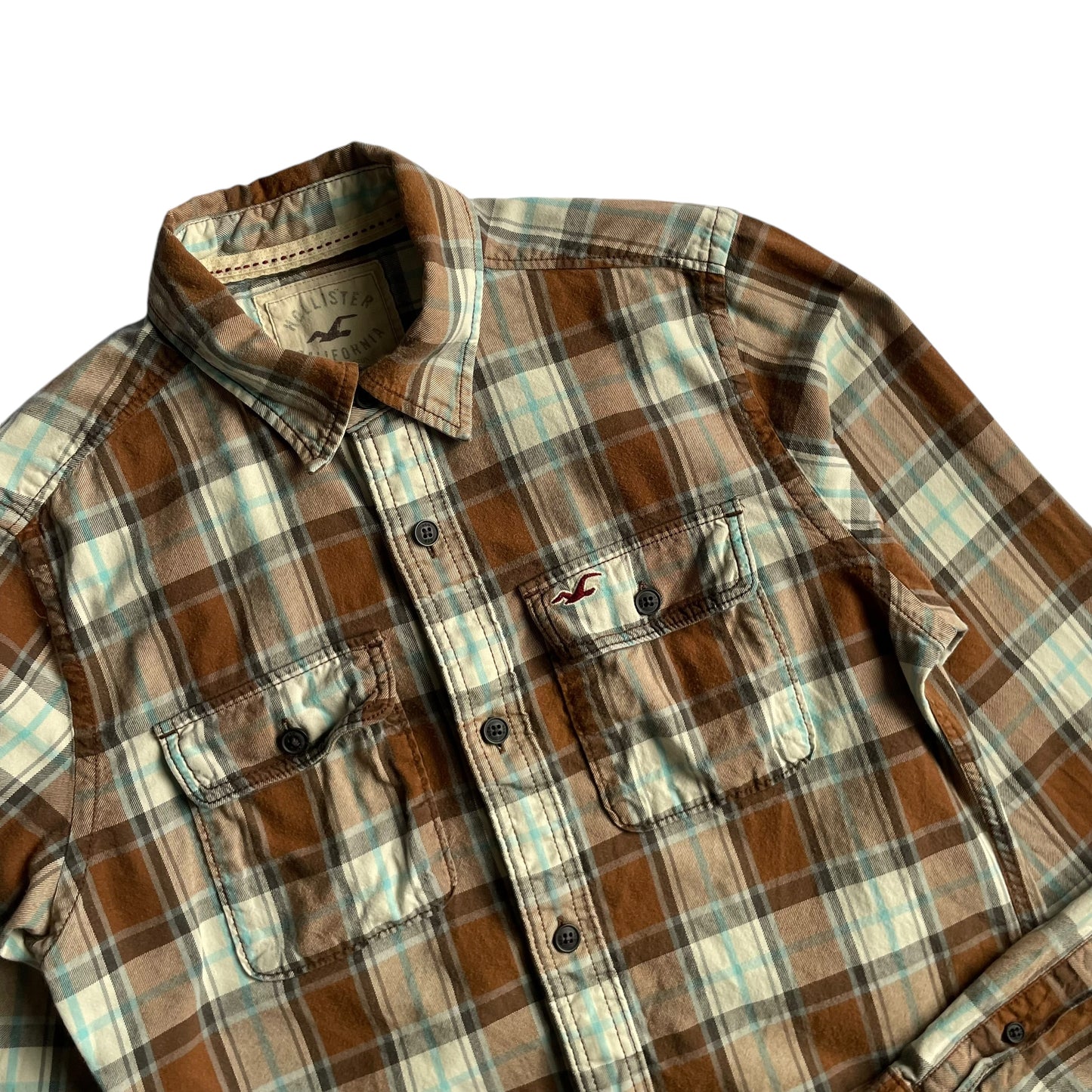 Holister Check L/SL Cotton Shirt