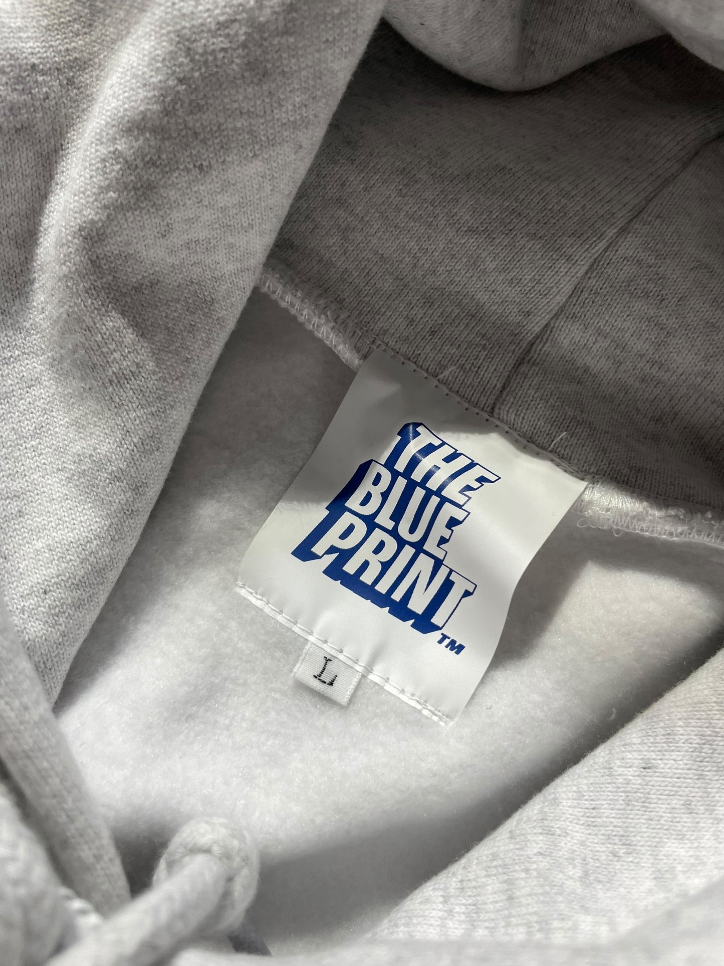 The Blueprint Original Head Line Logo PO Hoodie(Ash Gray)