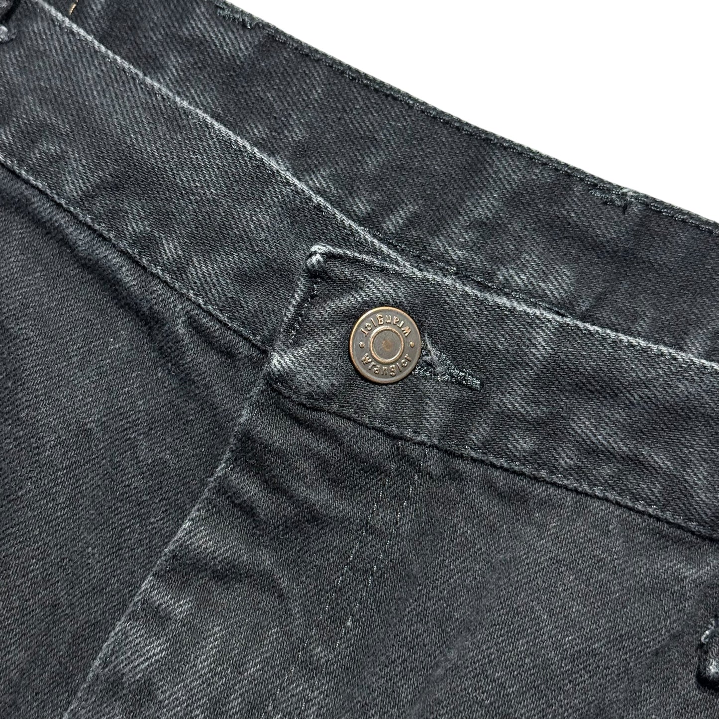 【USED】Wrangler 5 Pocket Black Denim Pants 38×32
