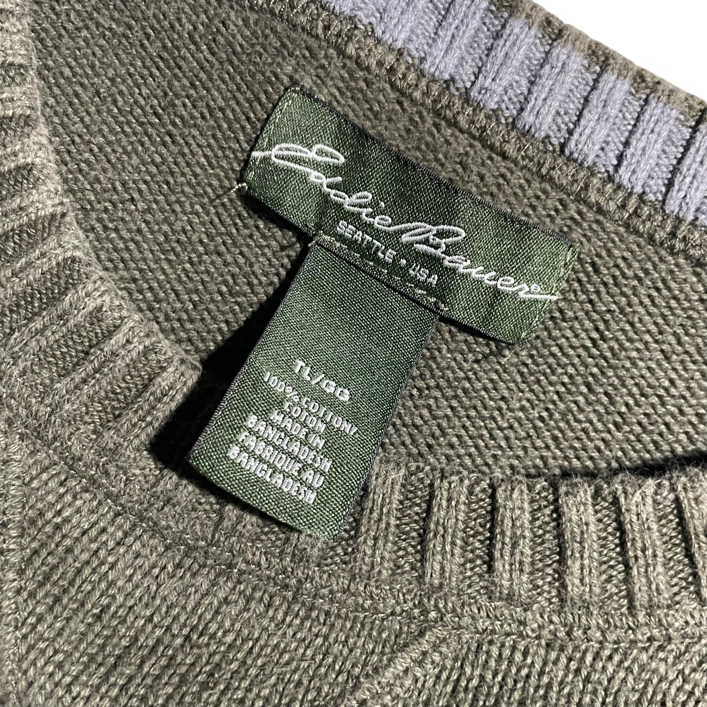 【USED】Eddie Bauer Crew Neck Cotton Sweater
