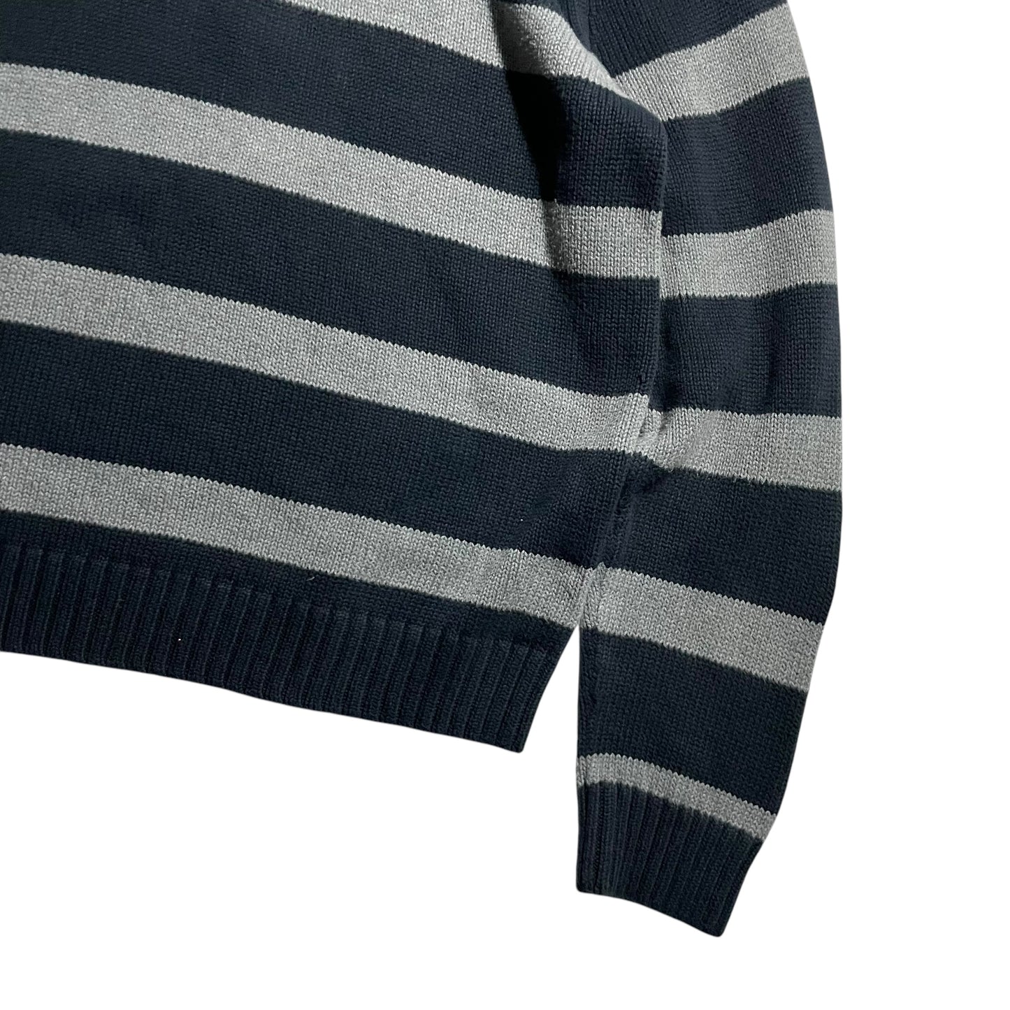 【USED】Chaps Half Zip Border Sweater