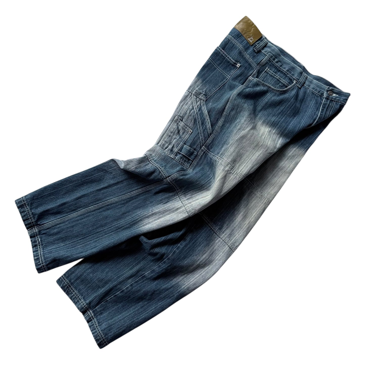 【USED】PJ Mark Washed Denim Painter Pants