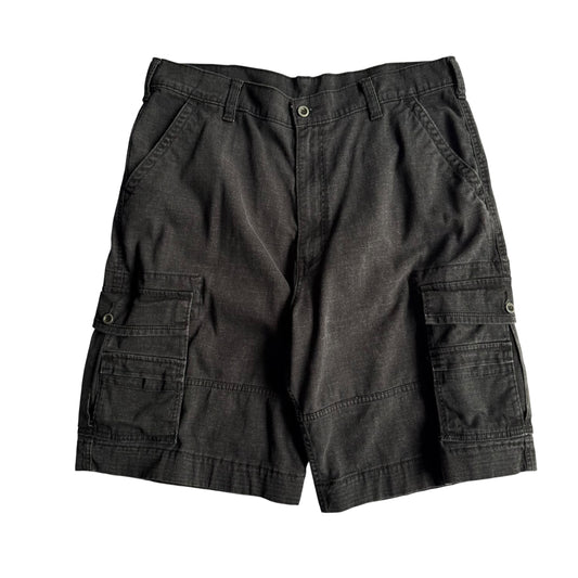 【USED】LEVI'S リーバイス BLACK DENIM CARGO SHORTS カーゴショーツ ハーフパンツ ブラックデニム W36