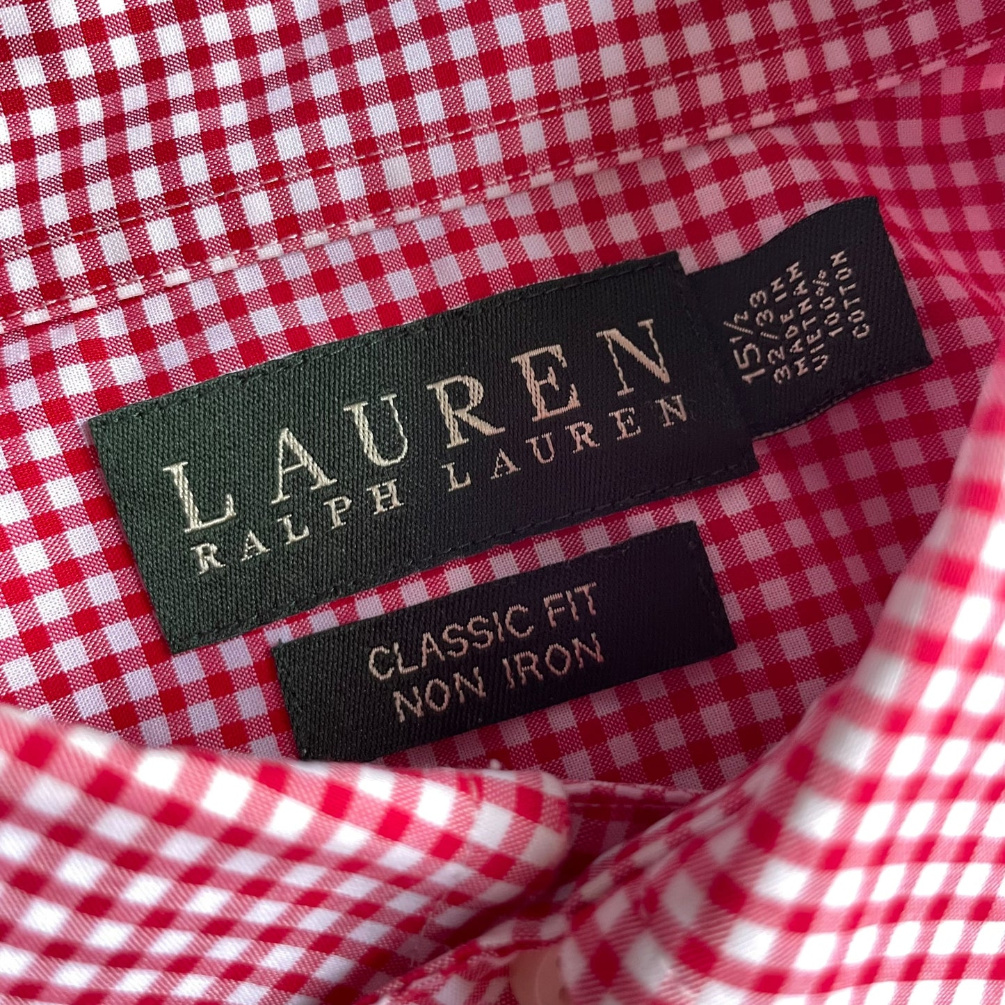 Lauren by Ralph Lauren Gingham Check L/SL BD Shirt