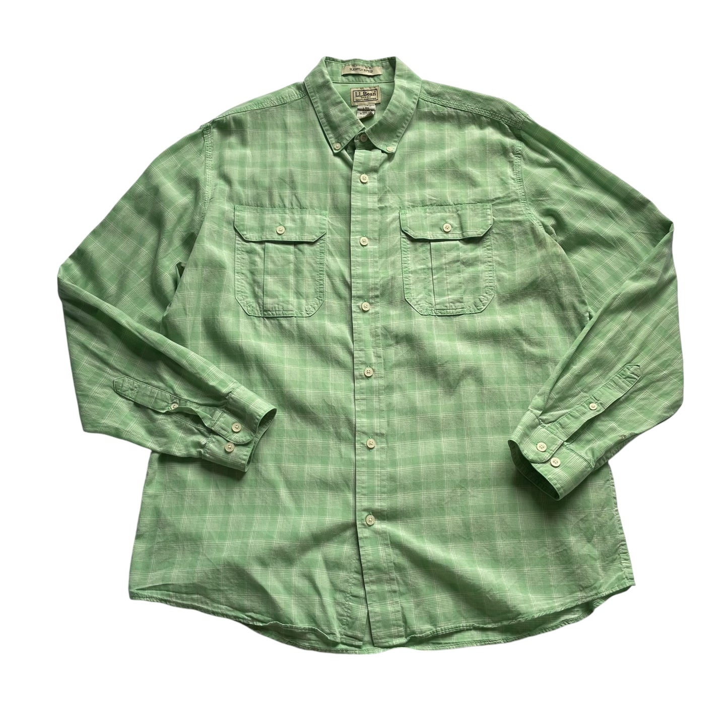 L.L. Bean L/SL Cotton Check BD Shirt