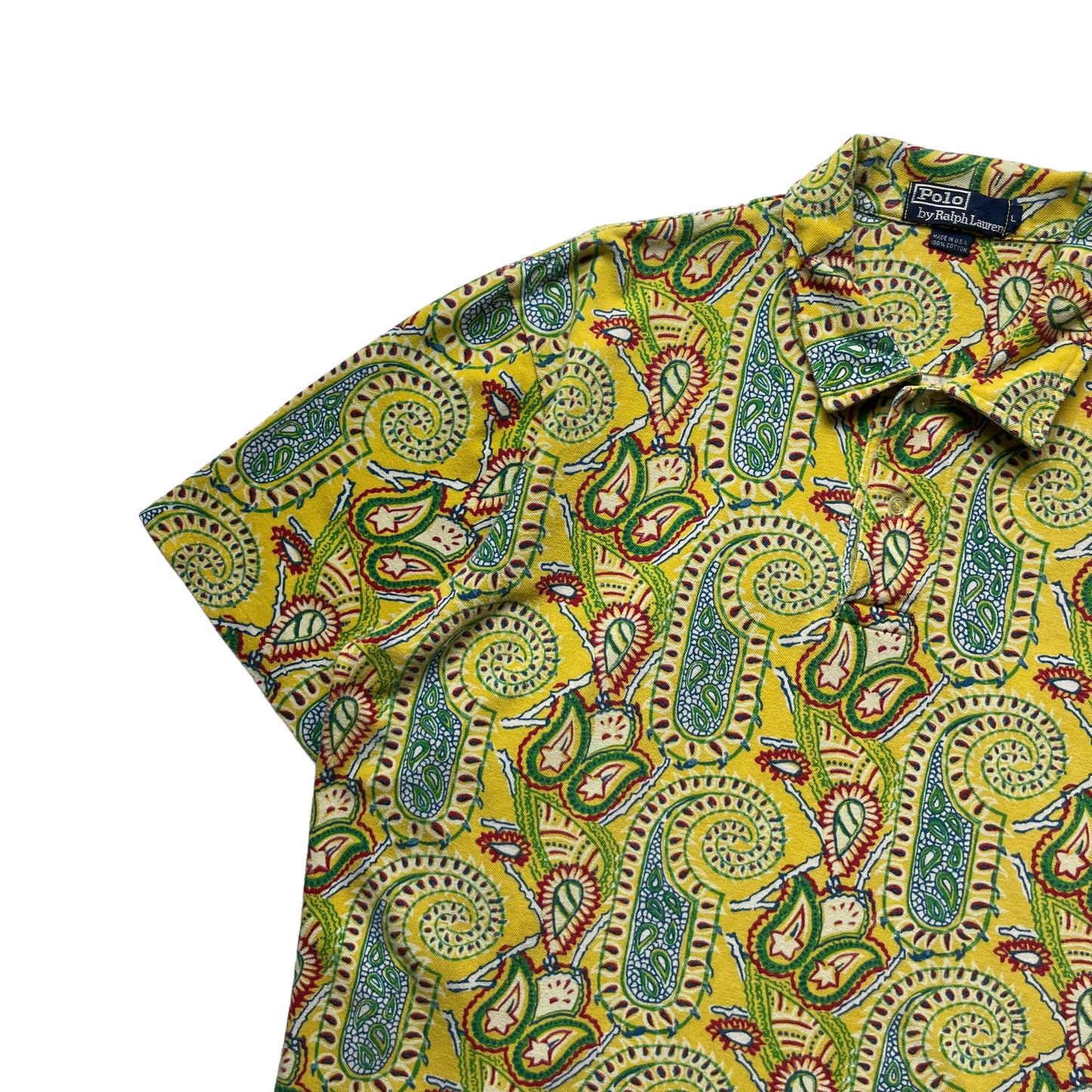 Polo by Ralph Lauren S/SL Paisley Polo Shirt/Made in USA