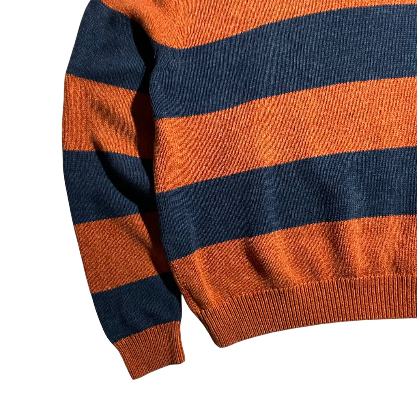 【USED】Chaps Half Zip Border Sweater