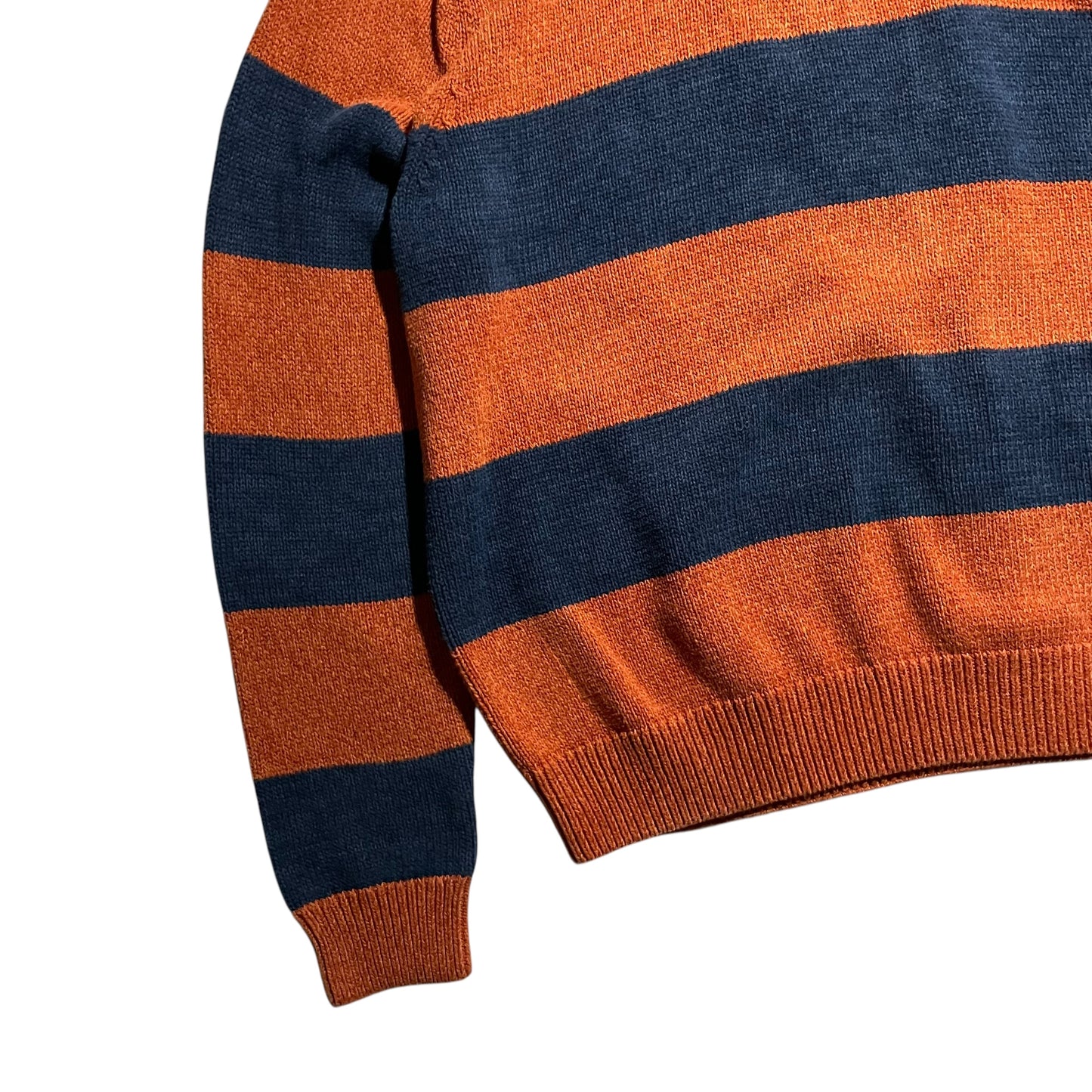 【USED】Chaps Half Zip Border Sweater