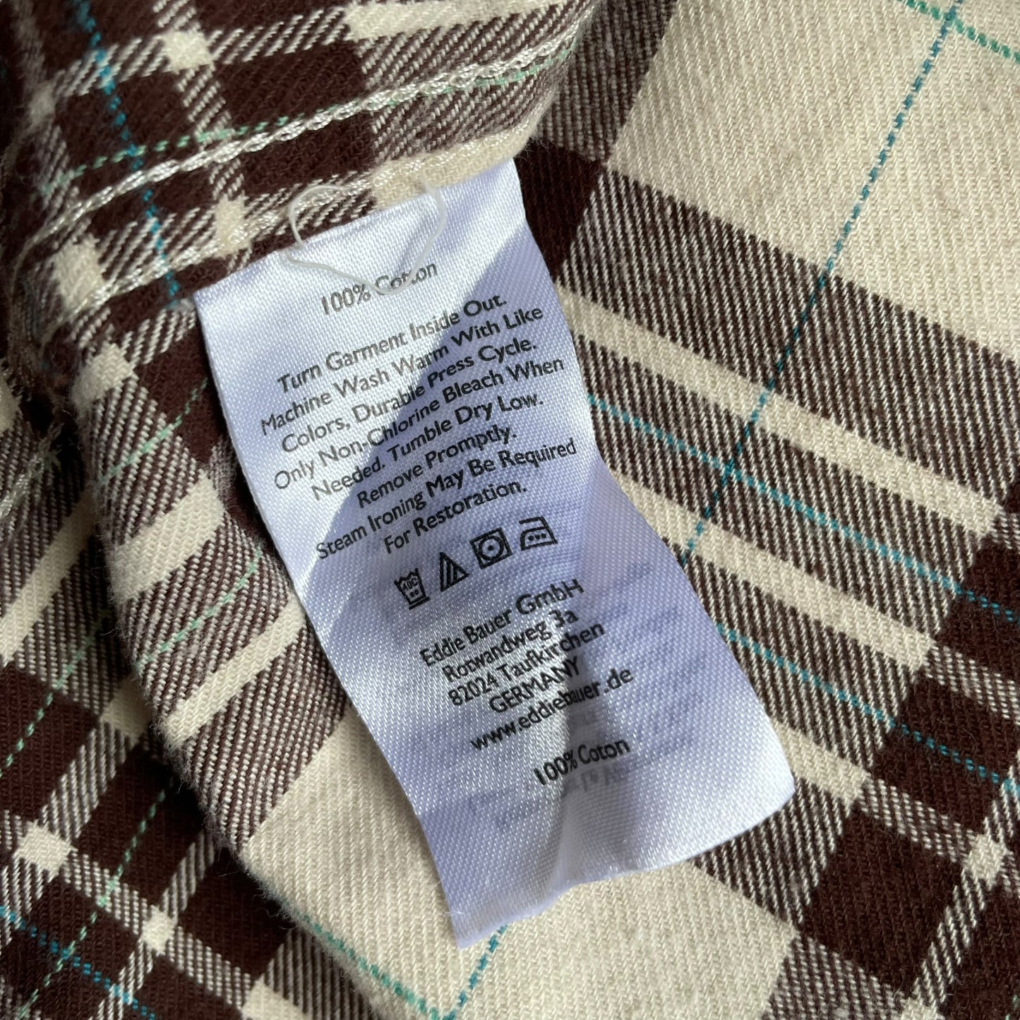 Eddie Bauer Check L/SL Cotton BD Shirt