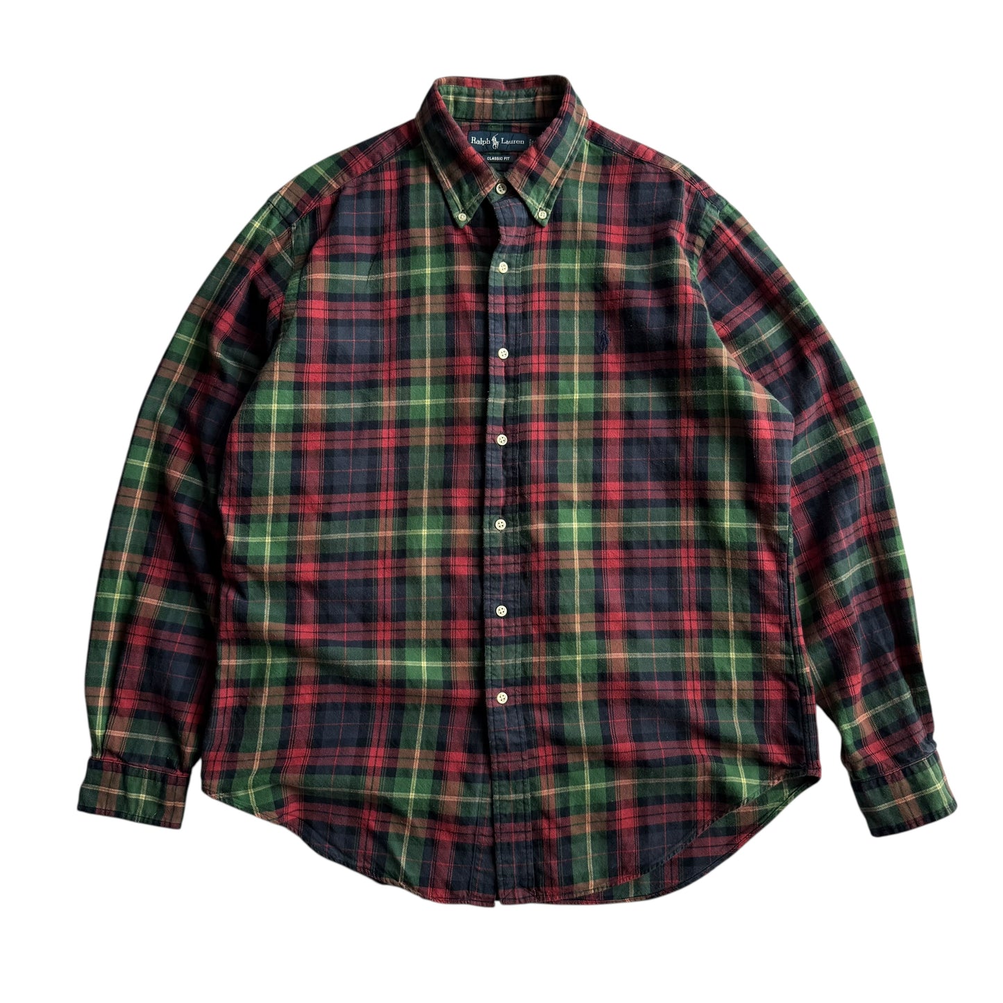 【USED】Ralph Lauren L/SL Check BD Shirt