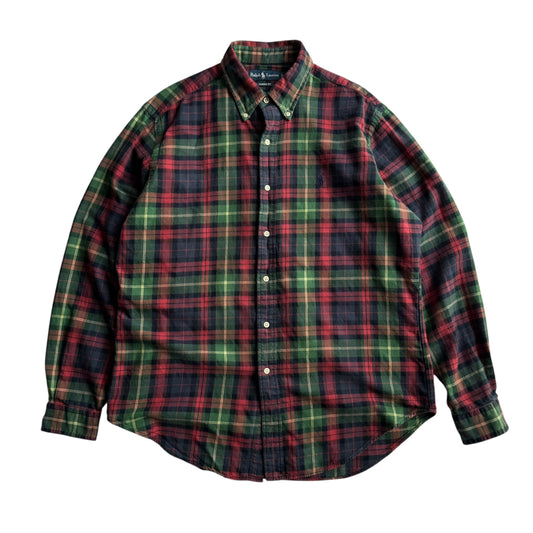 【USED】Ralph Lauren L/SL Check BD Shirt