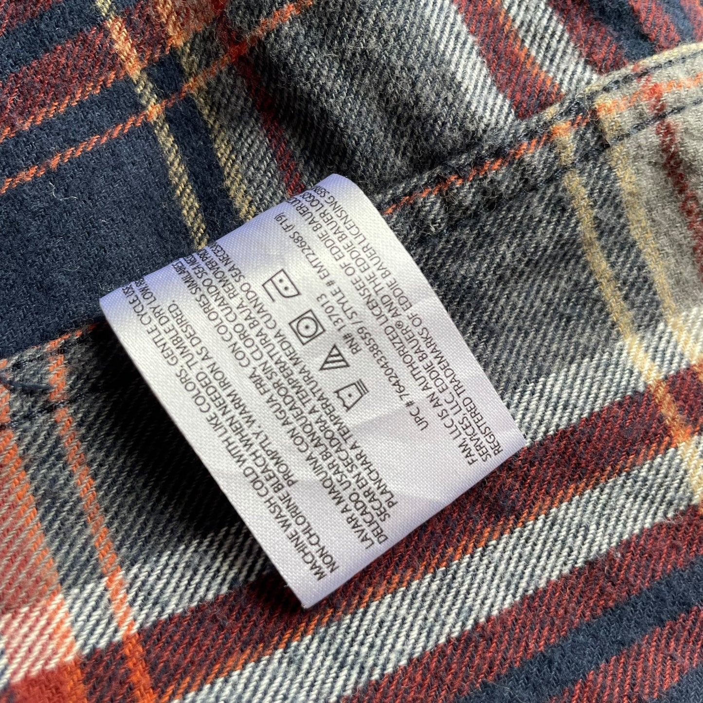 Eddie Bauer Cotton Check L/SL Flannel Shirt