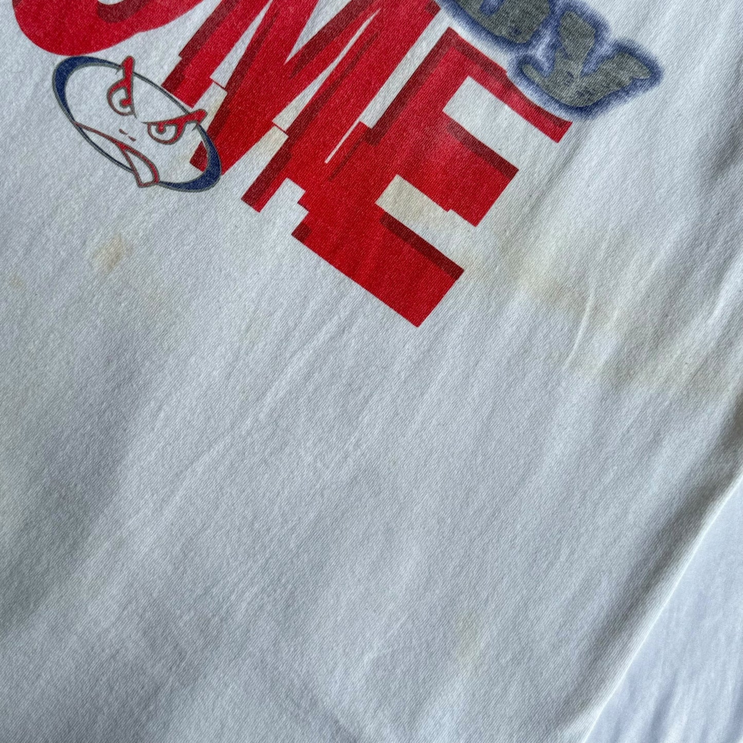 【USED】BAD BOY バッドボーイ Made in USA S/SL Tee 半袖Tシャツ 白 Lサイズ