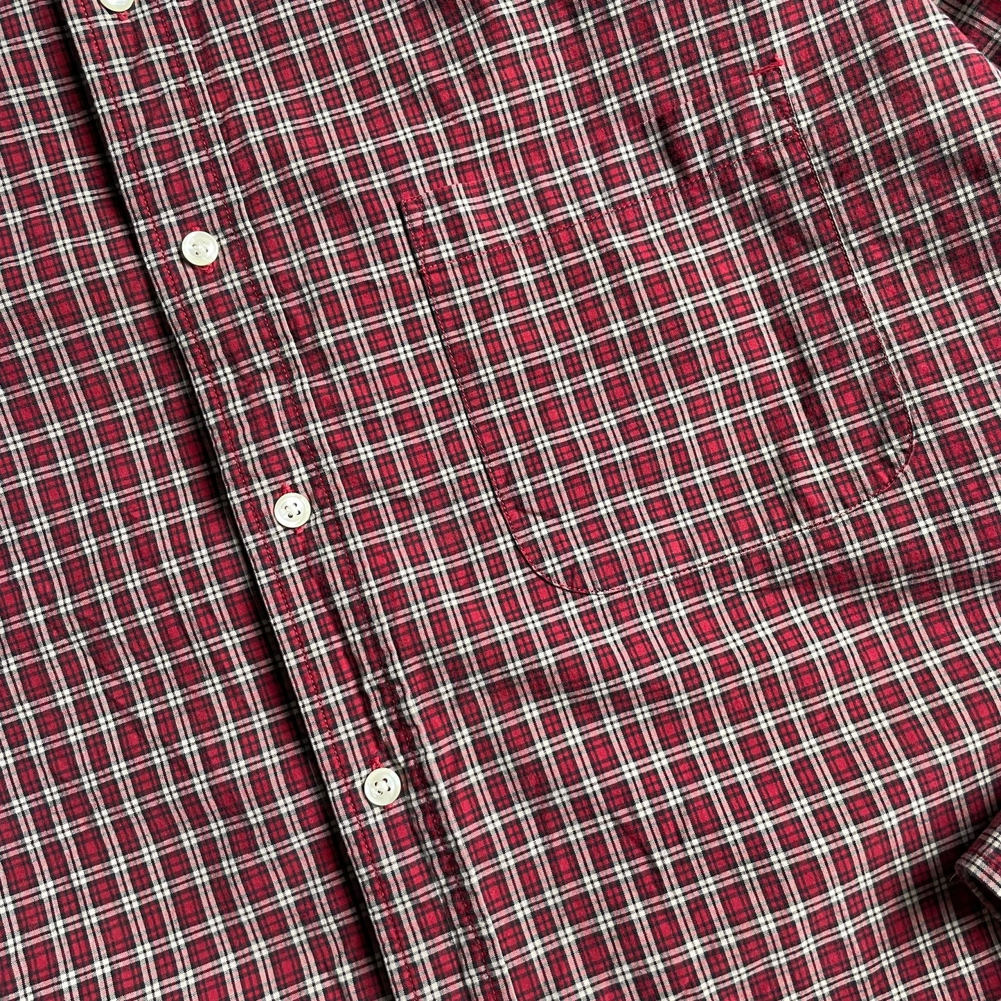 Eddie Bauer Check L/SL Cotton BD Shirt