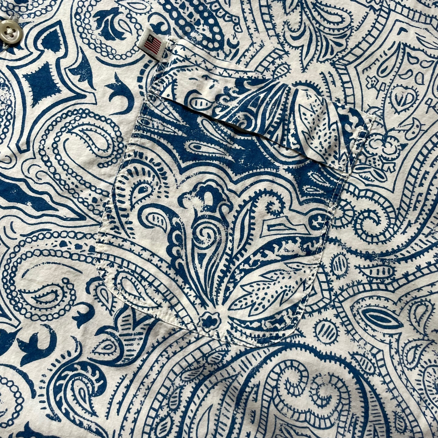 Polo Jeans Paisley Open Collar S/SL Shirt