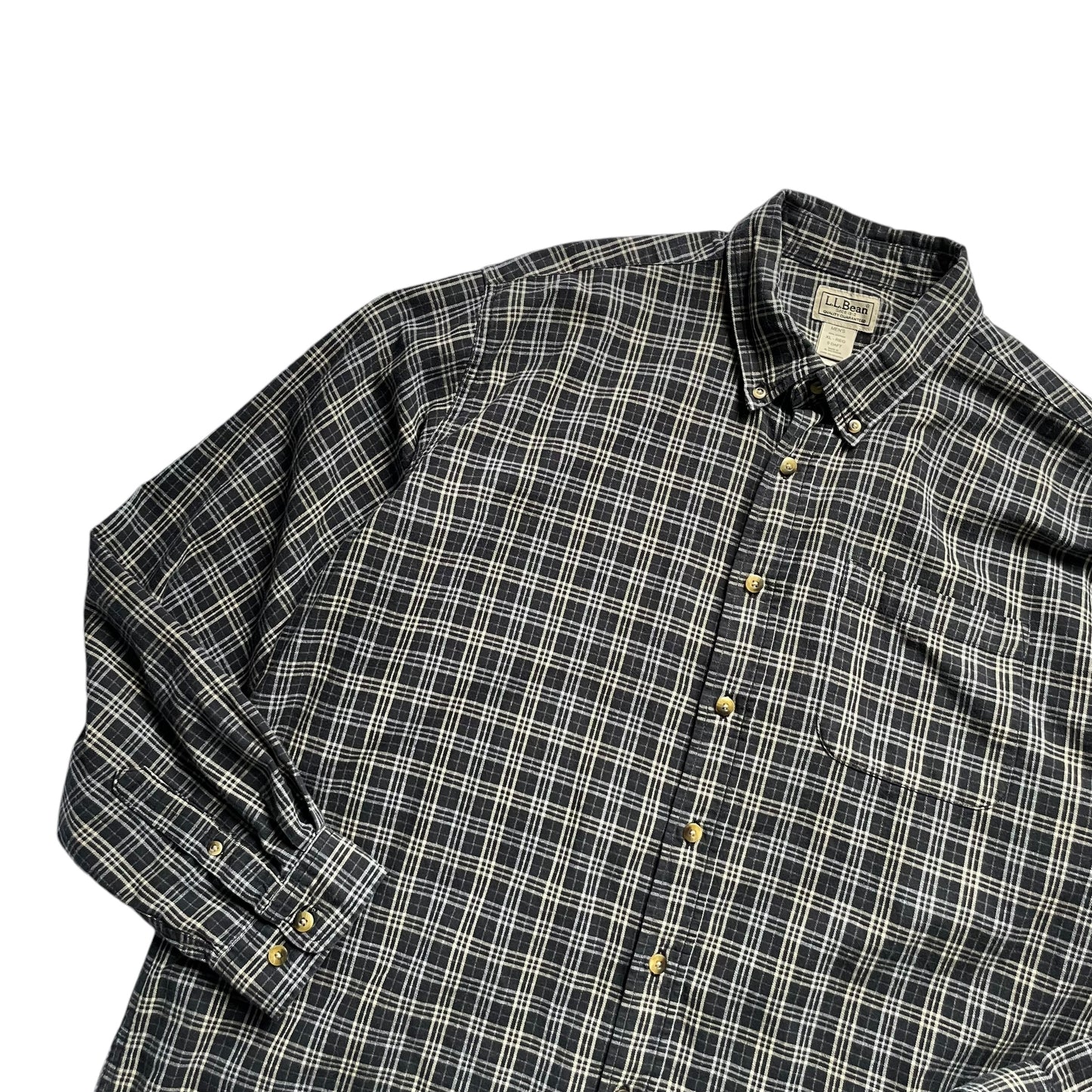 L.L. Bean Cotton Check L/SL BD Shirt