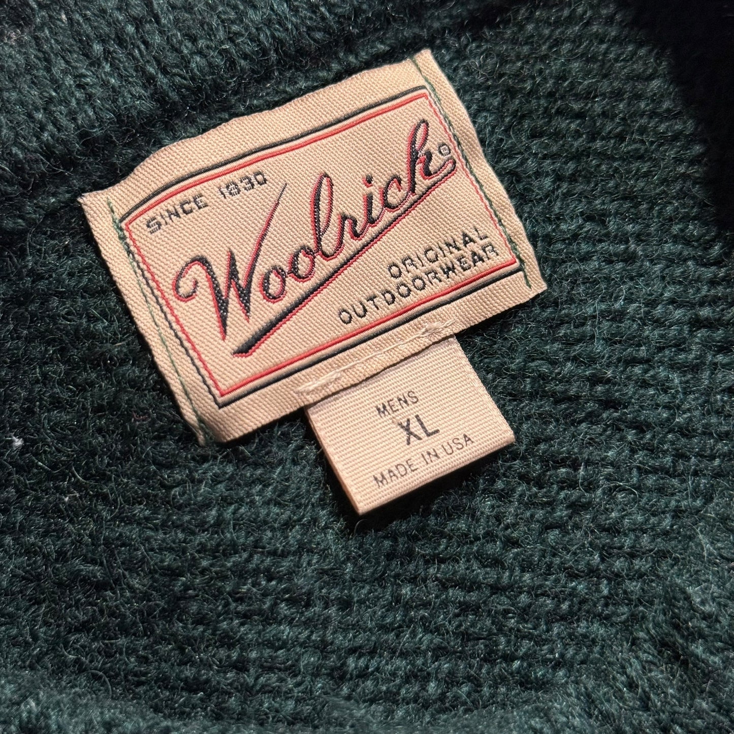 【USED】Woolrich Crewneck Wool Sweater Made in USA