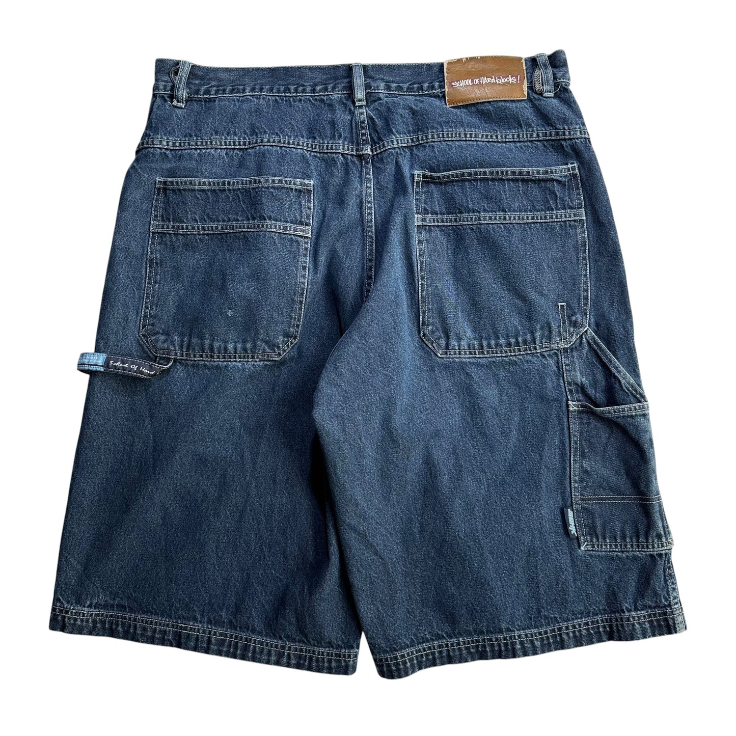 【USED】SOHK School of Hard Knocks スクールオブハードノックス Denim Painter Shorts バギーパンツ ショーツ  38インチ