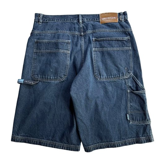 【USED】SOHK School of Hard Knocks スクールオブハードノックス Denim Painter Shorts バギーパンツ ショーツ  38インチ