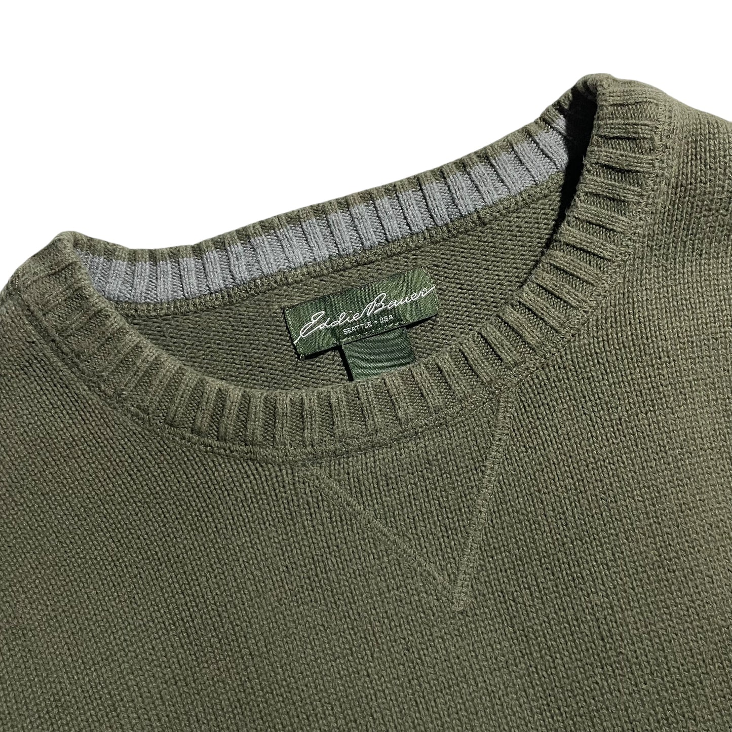 【USED】Eddie Bauer Crew Neck Cotton Sweater