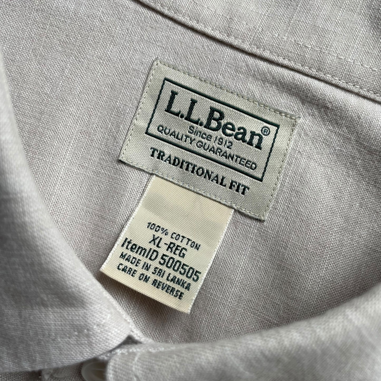 L.L. Bean L/SL Cotton BD Shirt