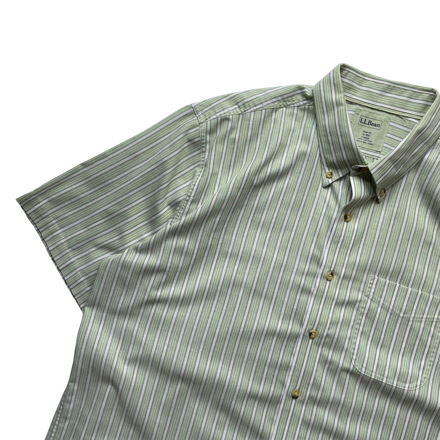 L.L. Bean Stripe BD S/SL Shirt