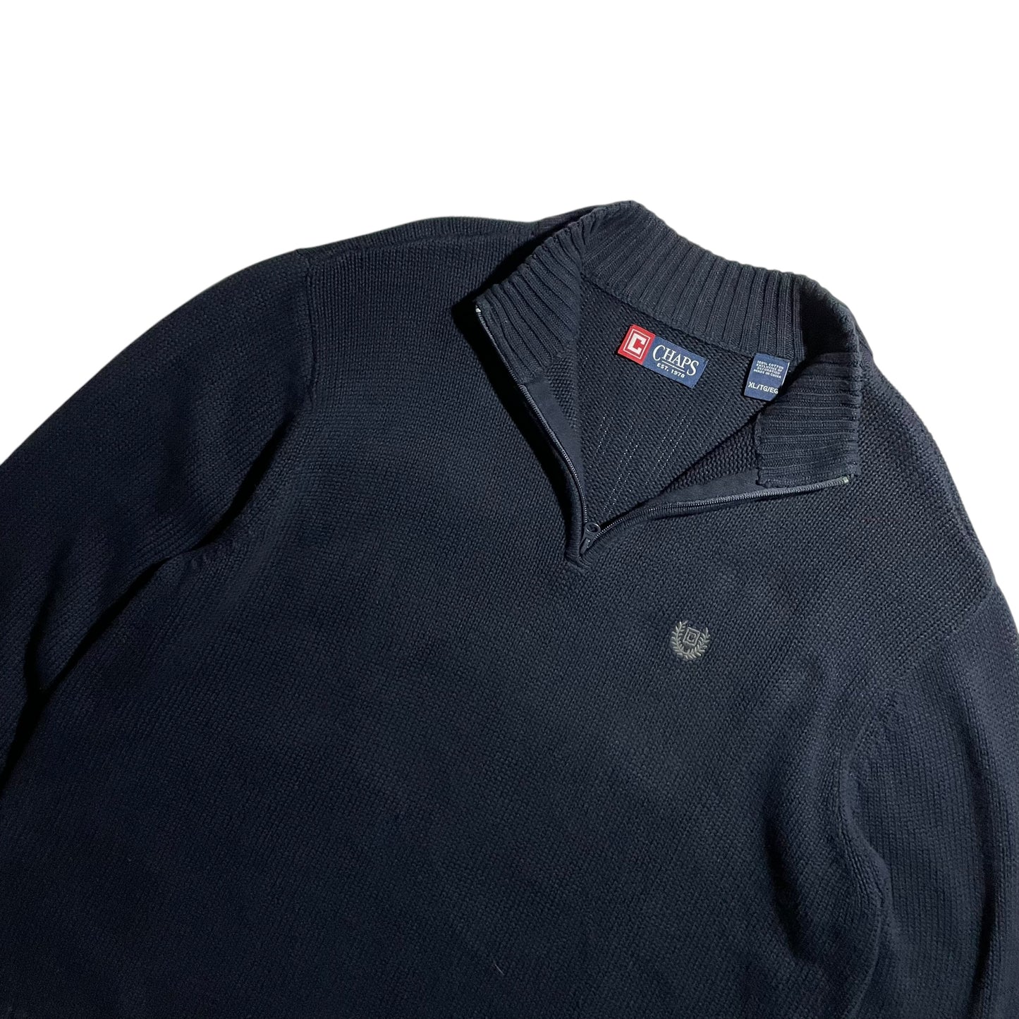 【USED】Chaps Half Zip Sweater