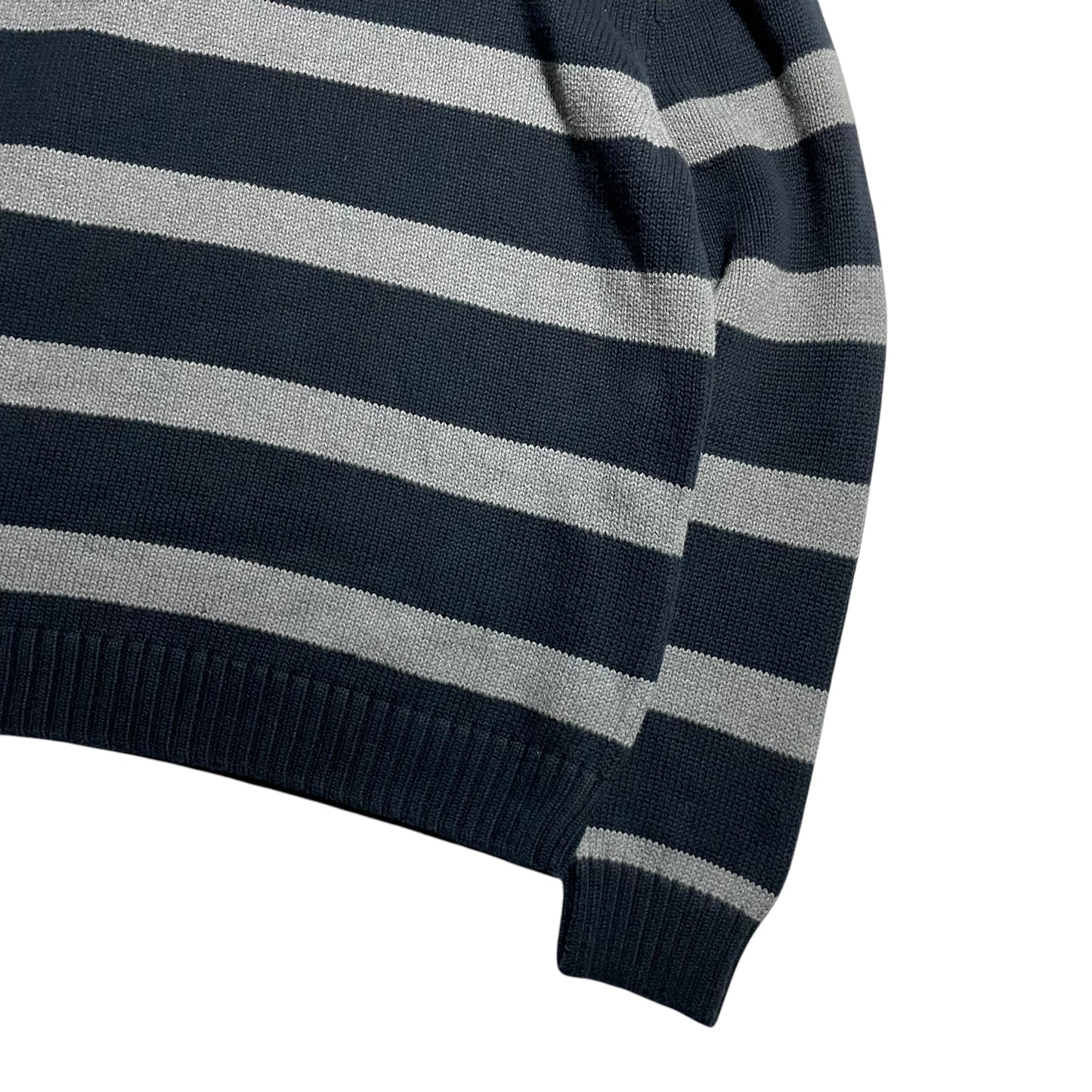 【USED】Chaps Half Zip Border Sweater