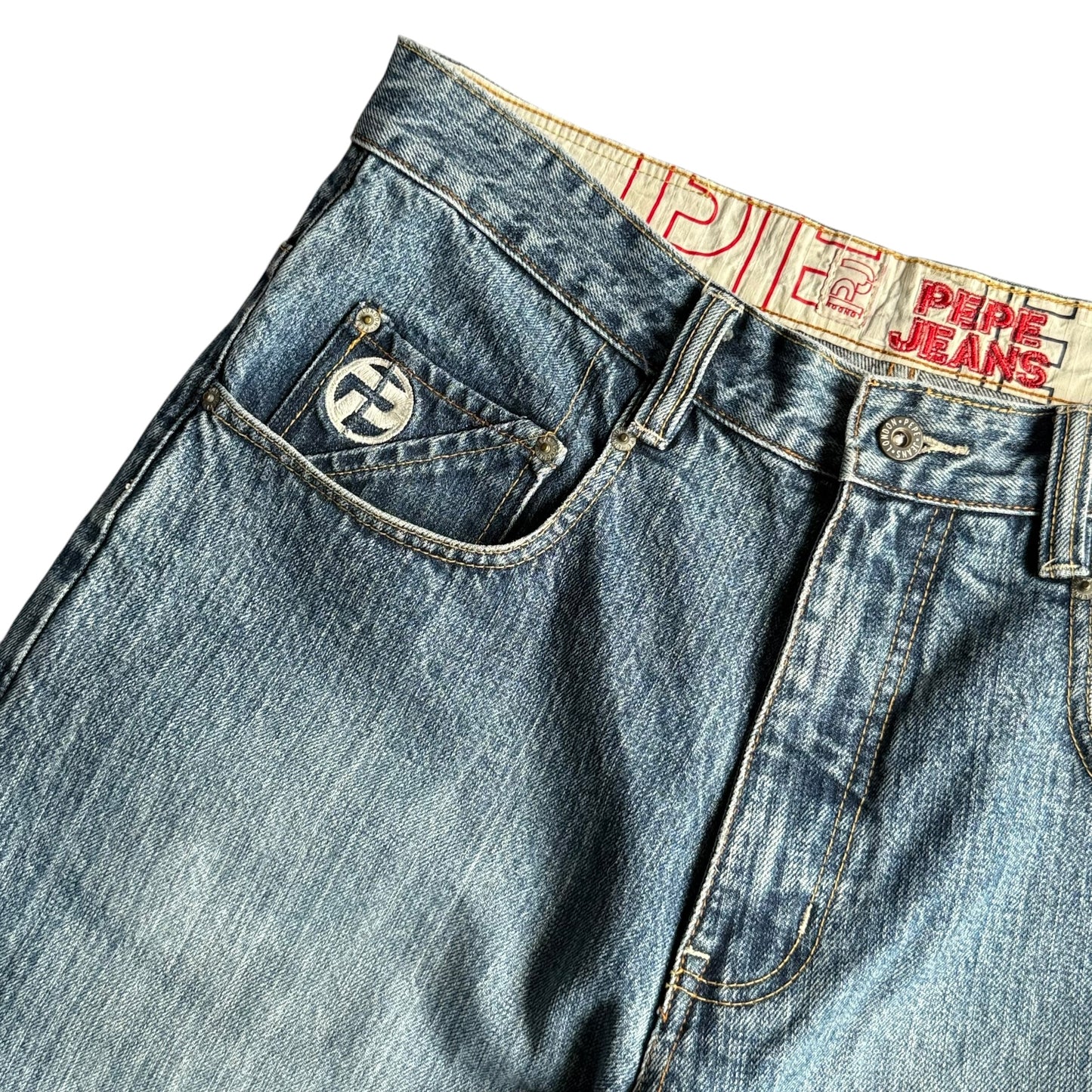 【USED】Pepe Jeans London Baggy Denim Shorts ぺぺジーンズ デニムショーツ 34inch