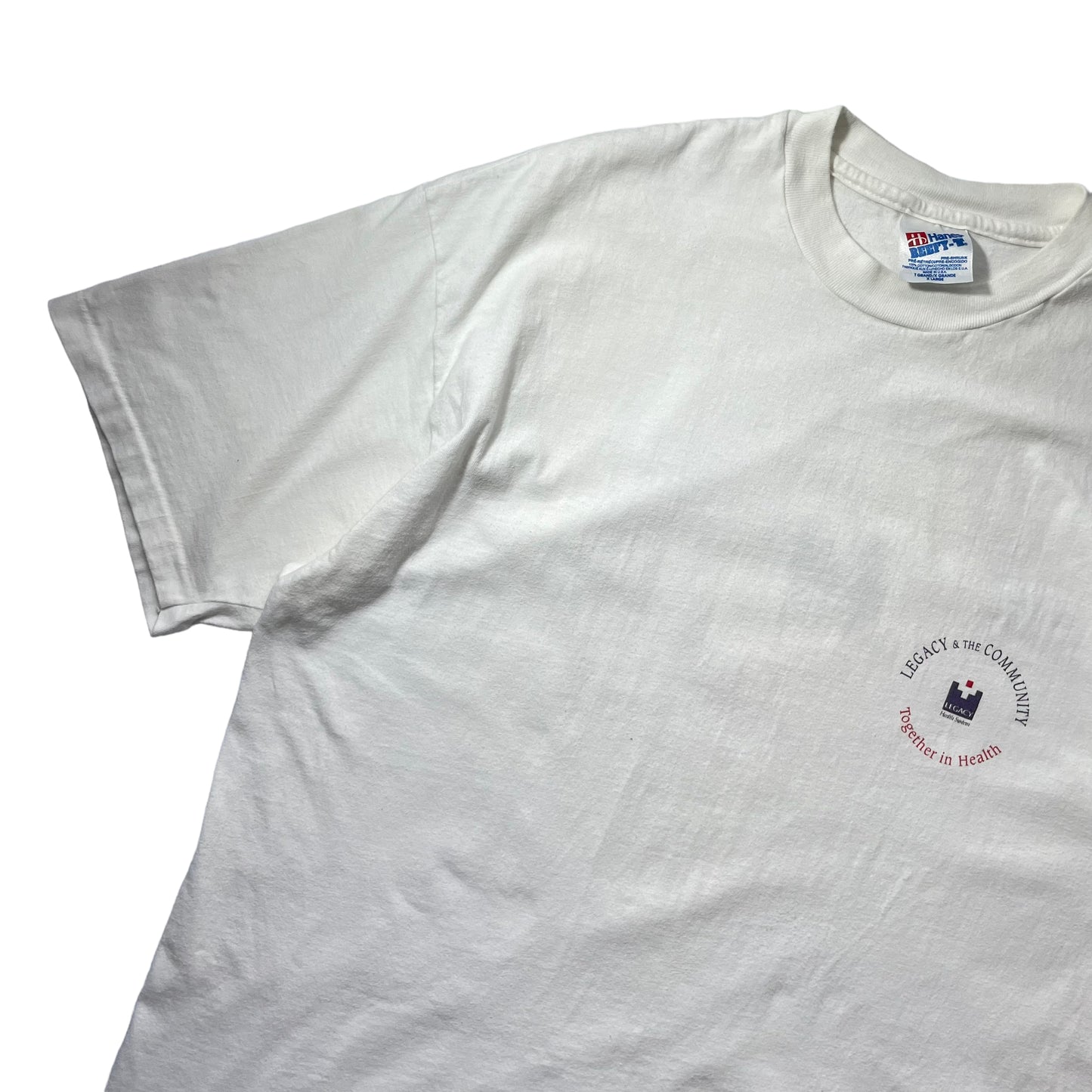 90s Hanes Beefy "Legacy&The Community " S/SL Tee Made in USA