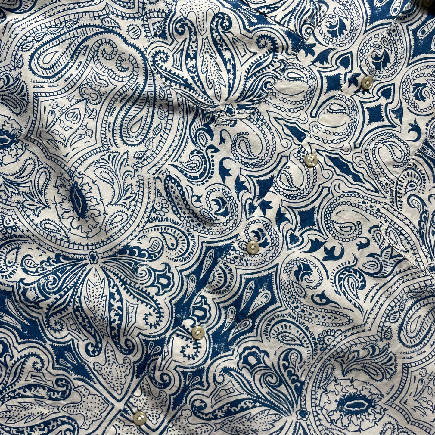 Polo Jeans Paisley Open Collar S/SL Shirt