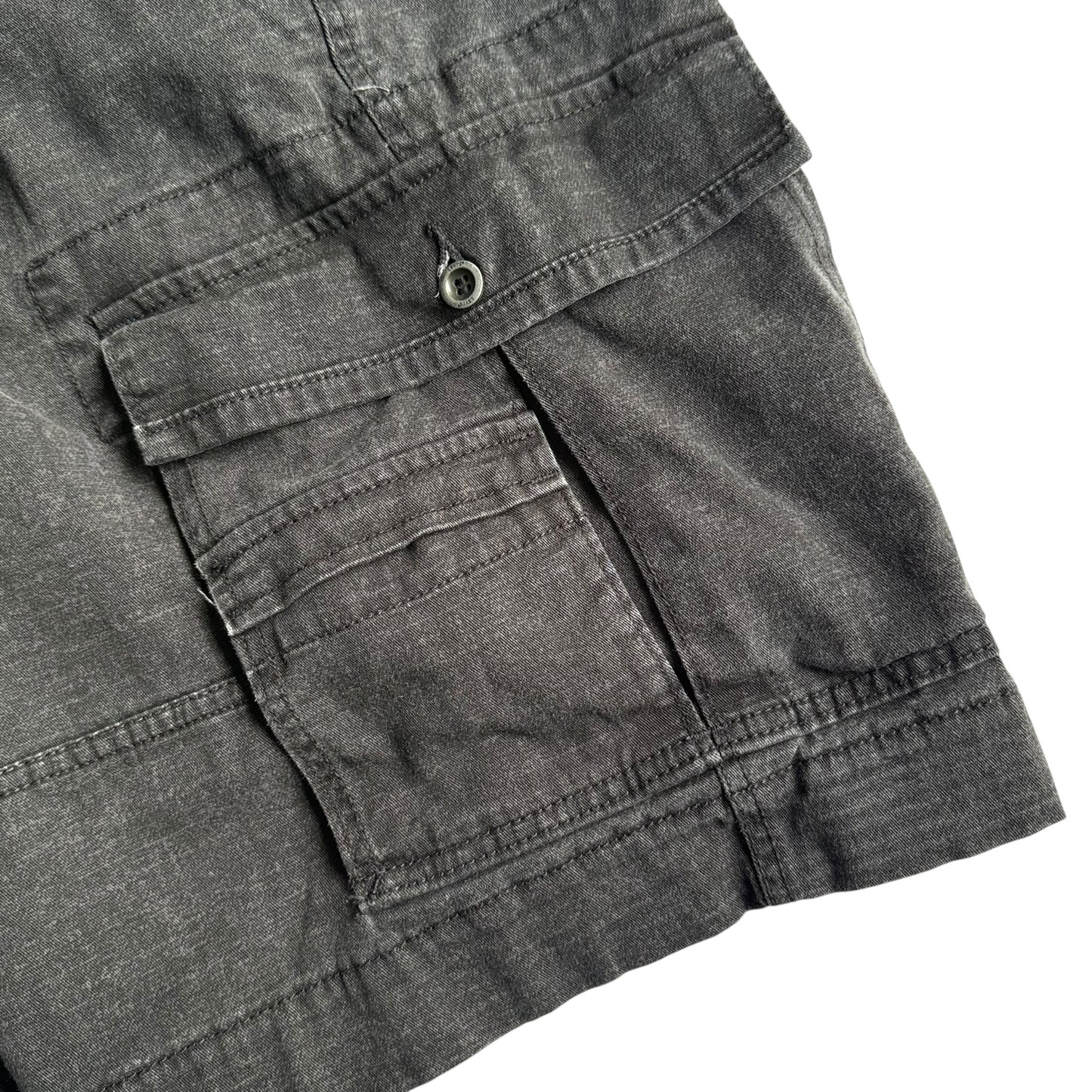 【USED】LEVI'S リーバイス BLACK DENIM CARGO SHORTS カーゴショーツ ハーフパンツ ブラックデニム W36