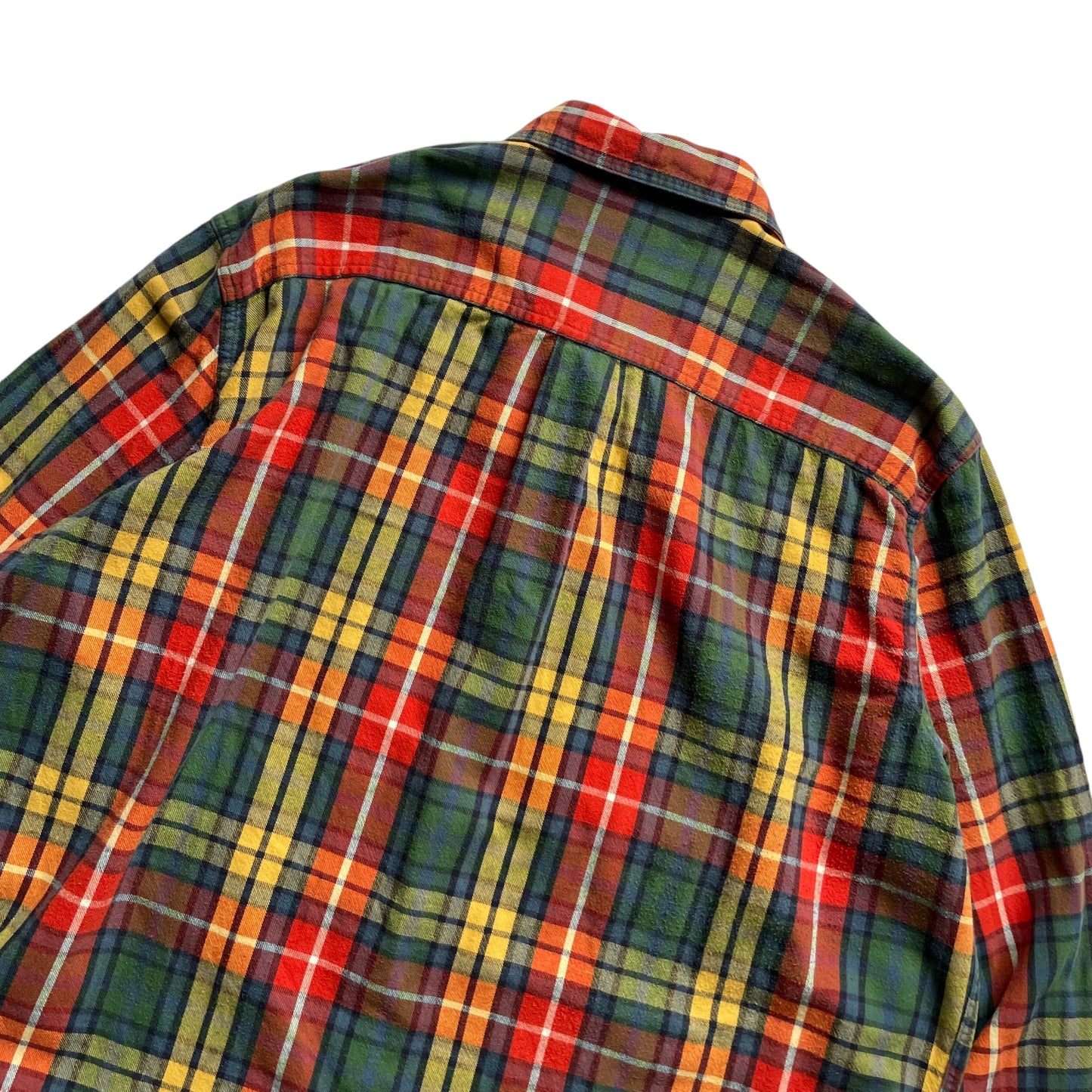 L.L. Bean Multicolor Check L/SL Cotton BD Shirt