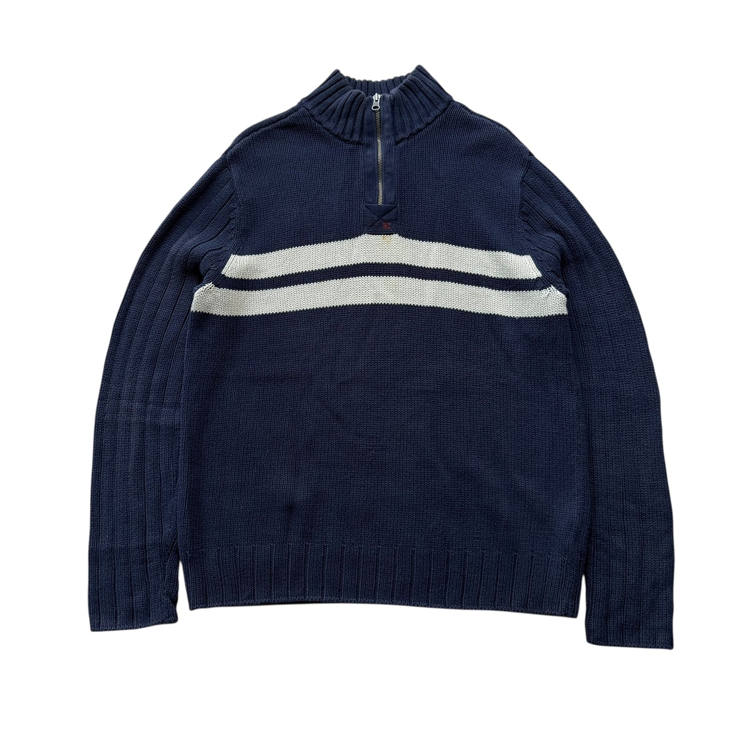【USED】Polo Jeans Half Zip Cotton Sweater
