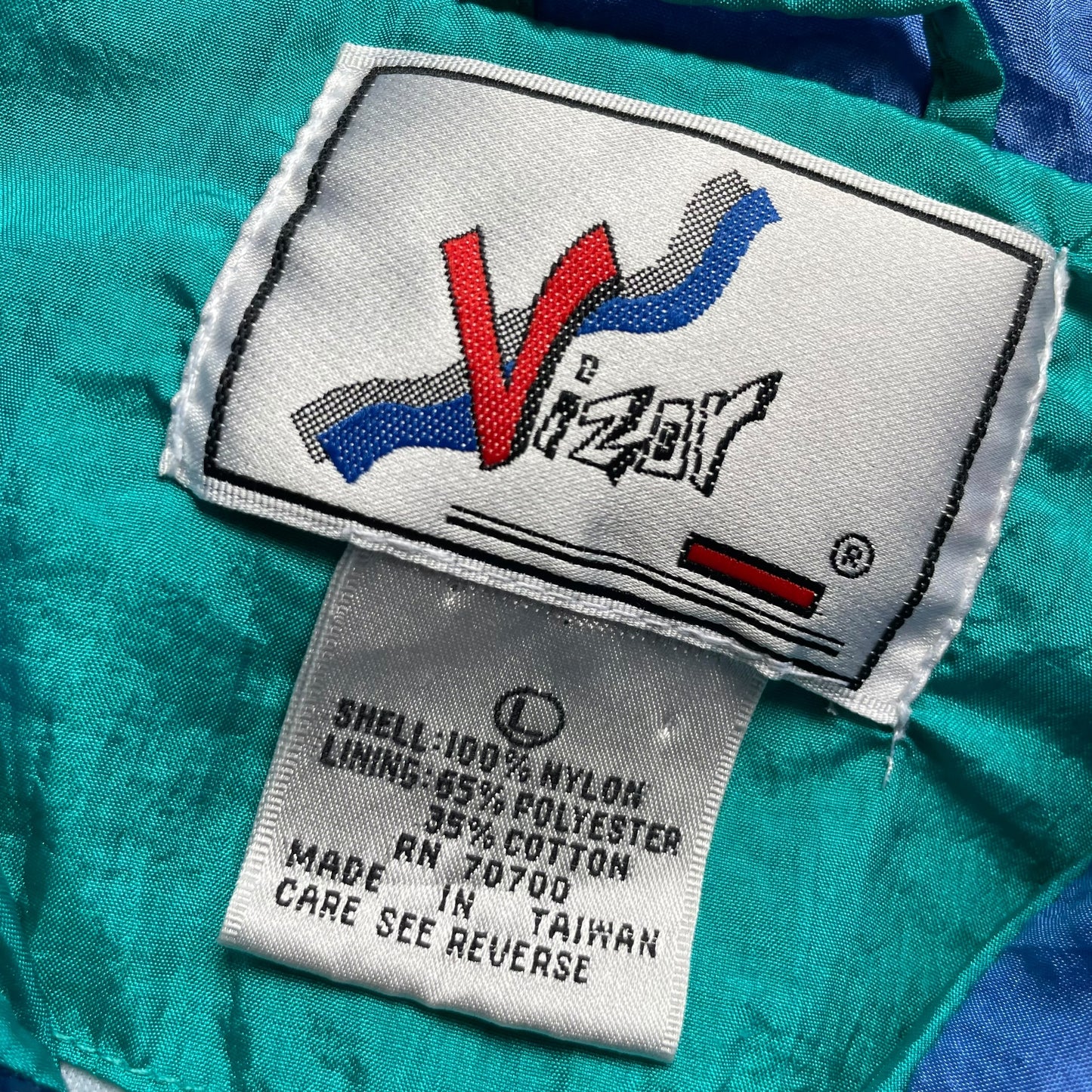 90s Visor Multicolor Nylon Track Jacket