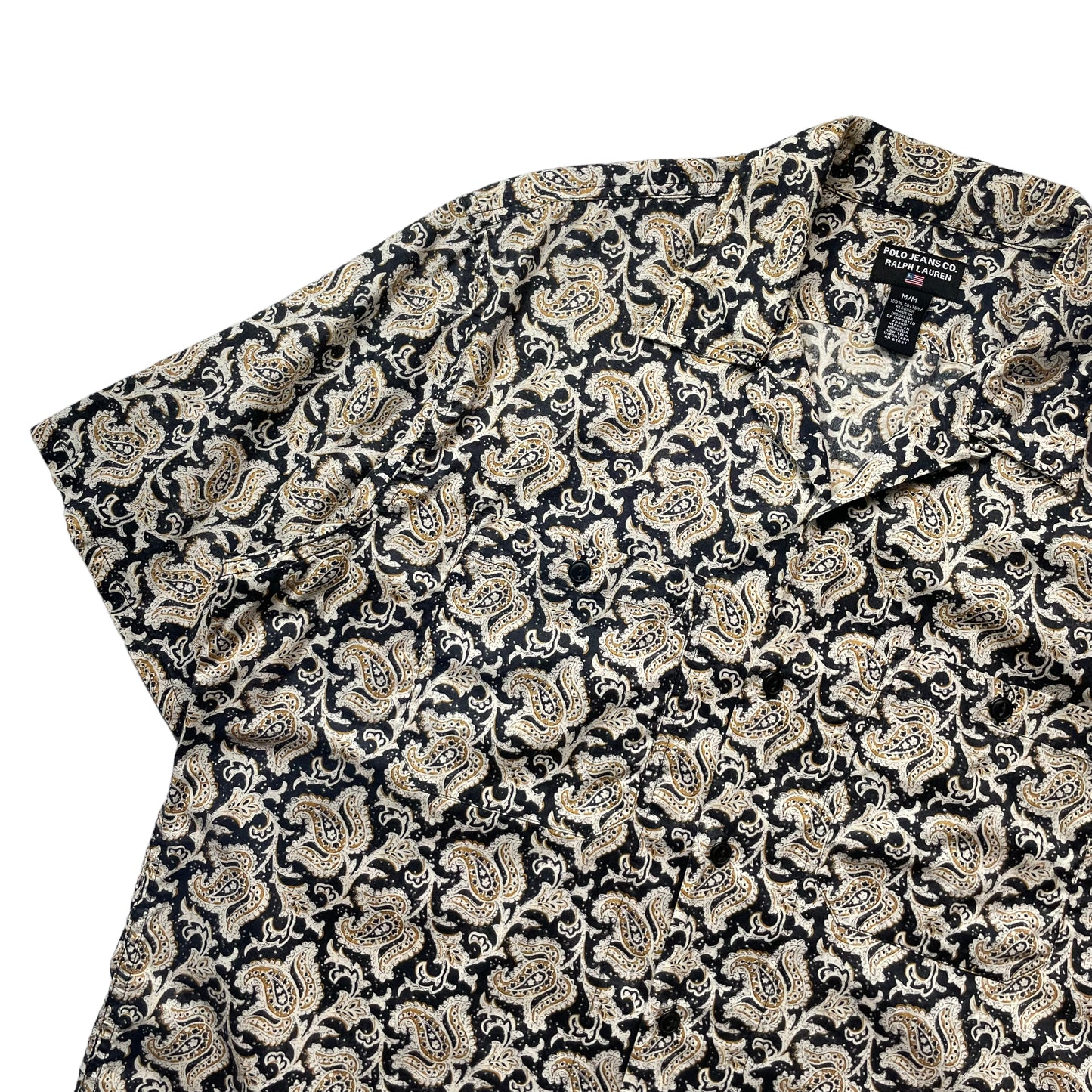 Polo Jeans Paisley Open Collar Shirt