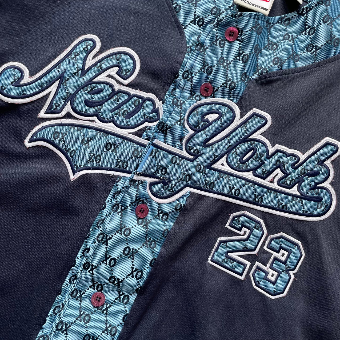 O.S JACKPOT Monogram Baseball Jersey "Newyork"