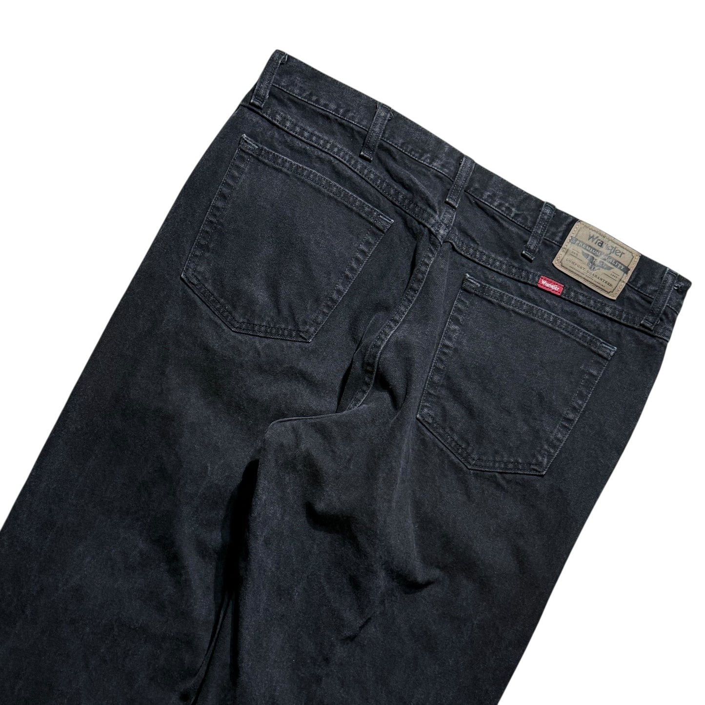 【USED】Wrangler 5 Pocket Black Denim Pants 38×32