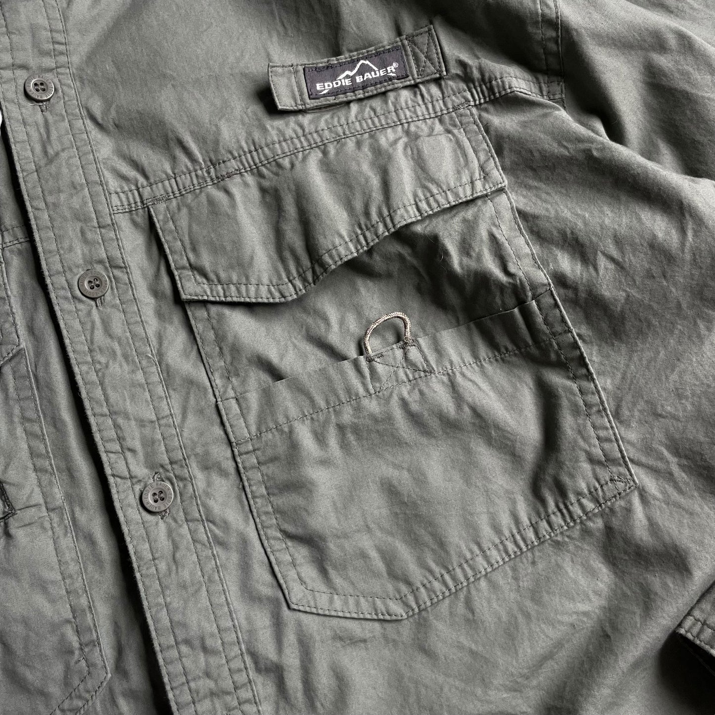Eddie Bauer RS&M Consultants Logo L/SL Fishing Shirt